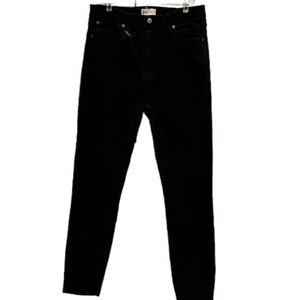 Zara, size XL, black stretch skinny jeans,